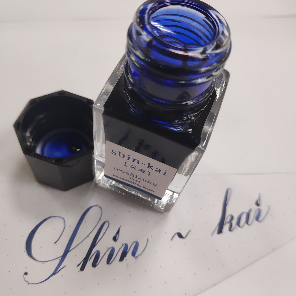 Чернила ДЛЯ ПЕРЬЕВОЙ РУЧКИ бутилированные "Iroshizuku" PILOT "SHIN-KAI" 15 ML.  #1