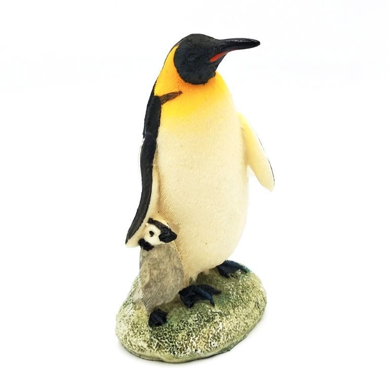 Статуэтка для интерьера Пингвин с малышом 10см полимерная. Сувенир для декора дома. Подарок на день рождения, #1