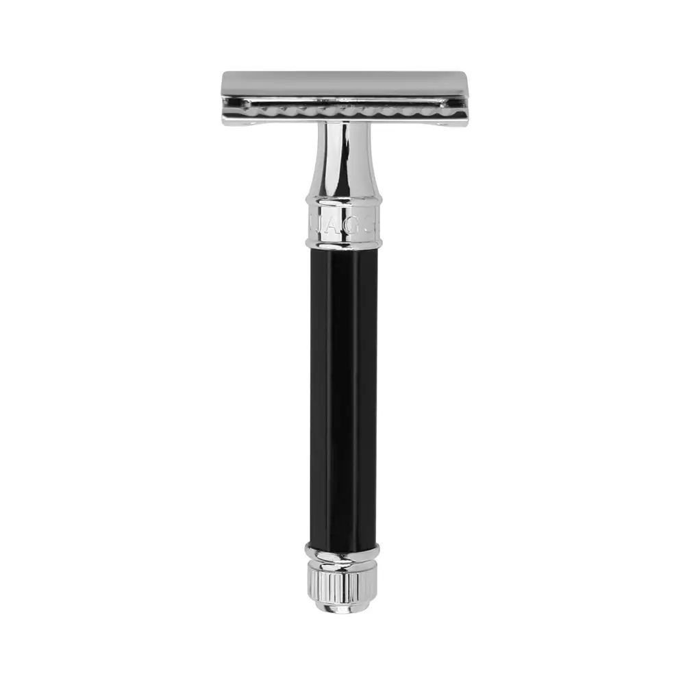 Станок для бритья Т-образный Edwin Jagger с черной восьмигранной ручкой DE86811bl  #1