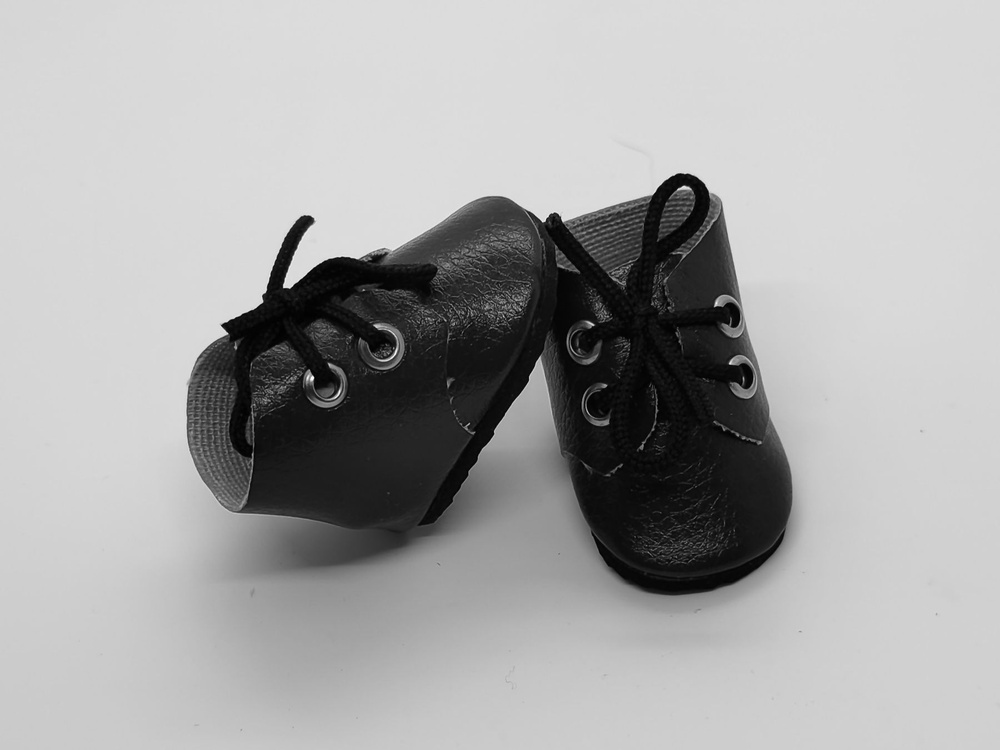 Аксессуары для кукол "Ботиночки" 5,5 см экокожа Черные #1