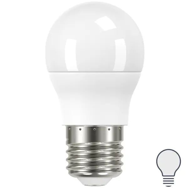 Лампа светодиодная Lexman P45 E27 175-250 В 7 Вт белая 600 лм нейтральный белый свет  #1