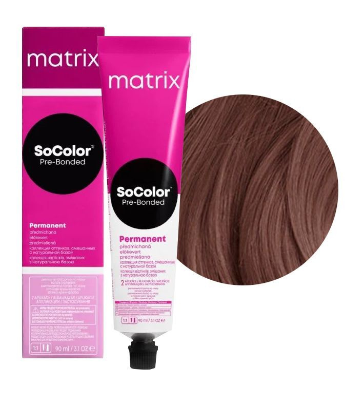 Краска для волос Matrix SoColor Pre-Bonded 5M шатен мокка 90 мл #1