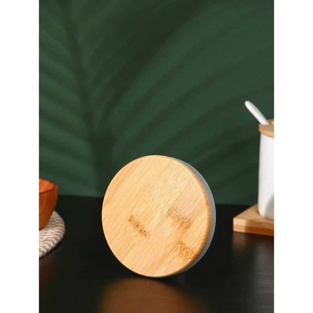Крышка для чайника BellaTenero ЭКО, диаметр 9,6 см, 8,5 см, бамбук  #1