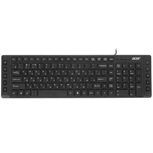 Клавиатура проводная Acer OKW010 ZL.KBDEE.002 , мембранная, клавиш - 115, USB, черная  #1