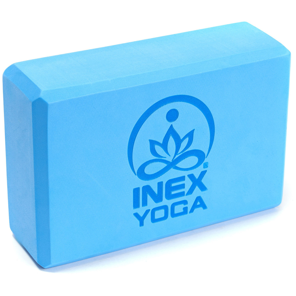 Блок для йоги INEX EVA Yoga Block, голубой #1