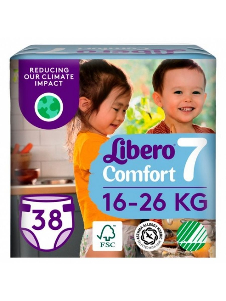 Подгузники детские Libero Comfort 7 (16-26 кг) 38 шт #1