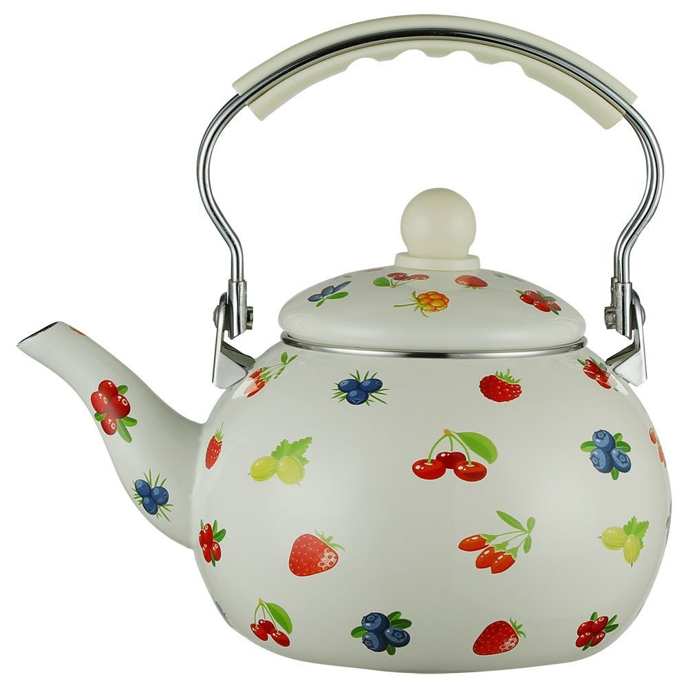 Чайник эмалированный для газовой плиты 2.5 л, Zeidan Ягоды ...