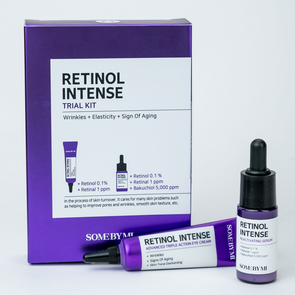 Антивозрастной набор миниатюр с ретинолом Some By Mi Retinol Intense Trial Kit 10мл+10мл  #1