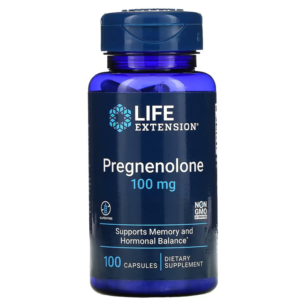 Прегненолон Life Extension Pregnenolone, 100 мг 100 капсул #1