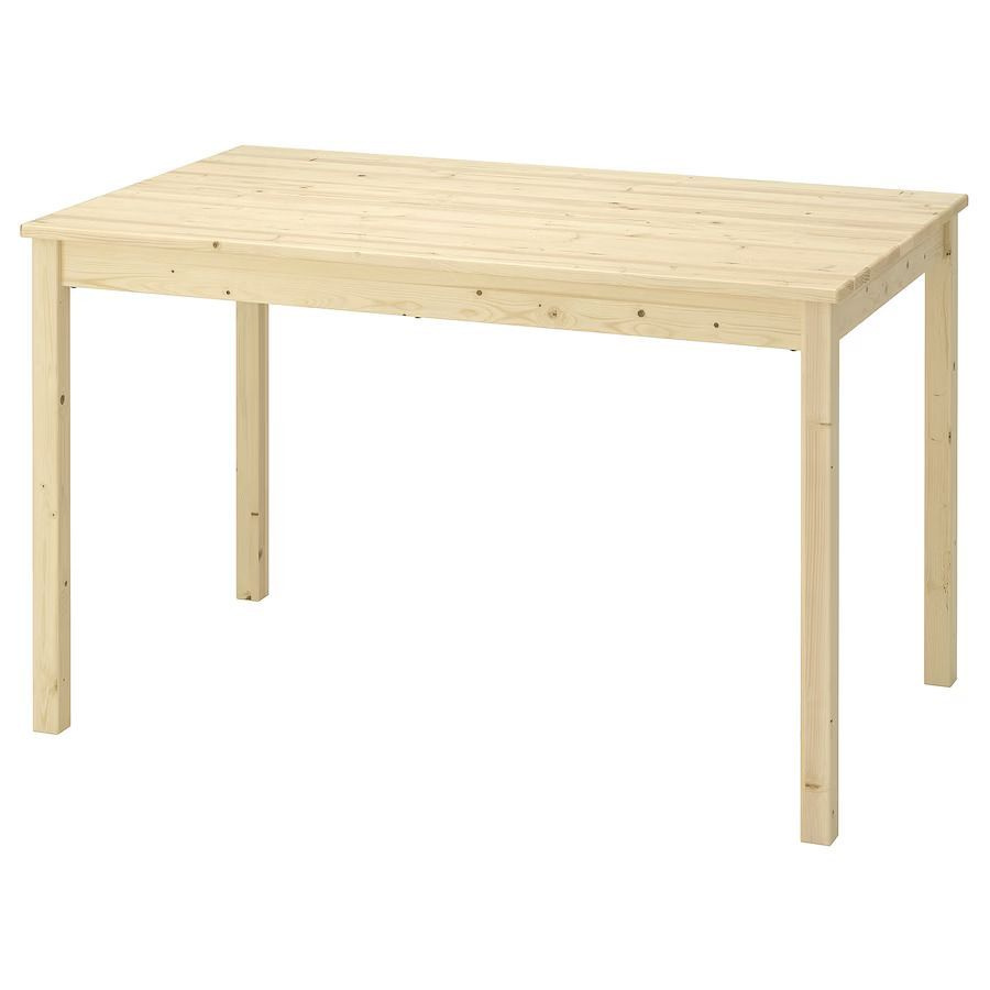 Стол кухонный обеденный Инго 115х75 см деревянный, без отделки / стол письменный  #1