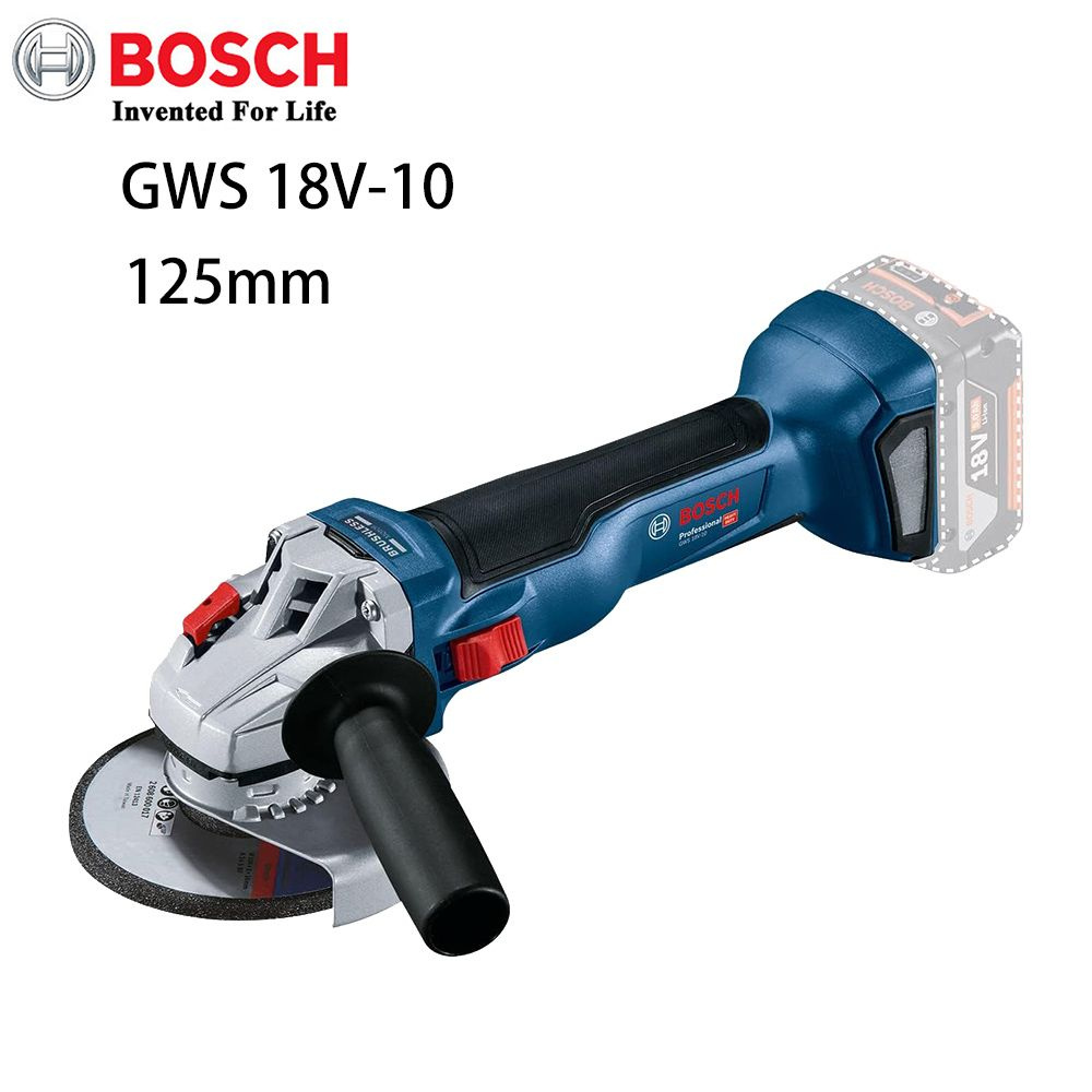 Аккумуляторная болгарка Bosch GWS 18V-10 бесщеточная, 125mm,без акк и з.у  #1