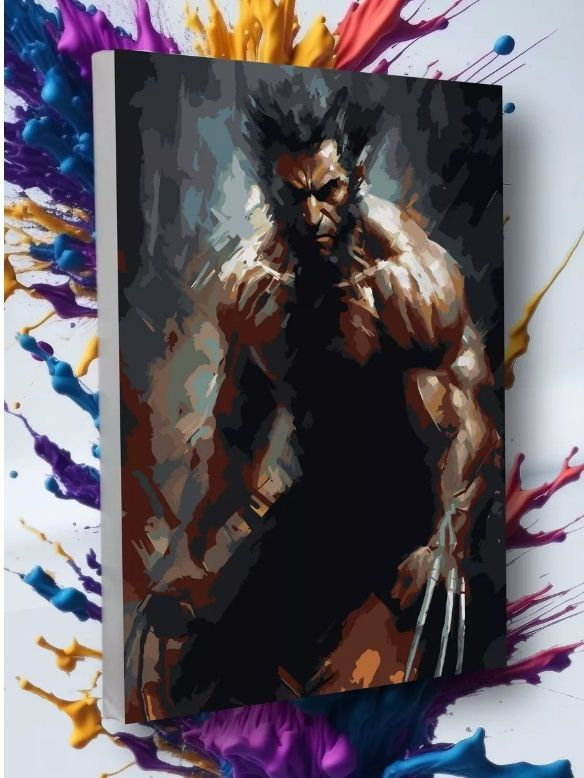 Картина по номерам Росомаха, Люди Икс, X-Men 40х50 #1