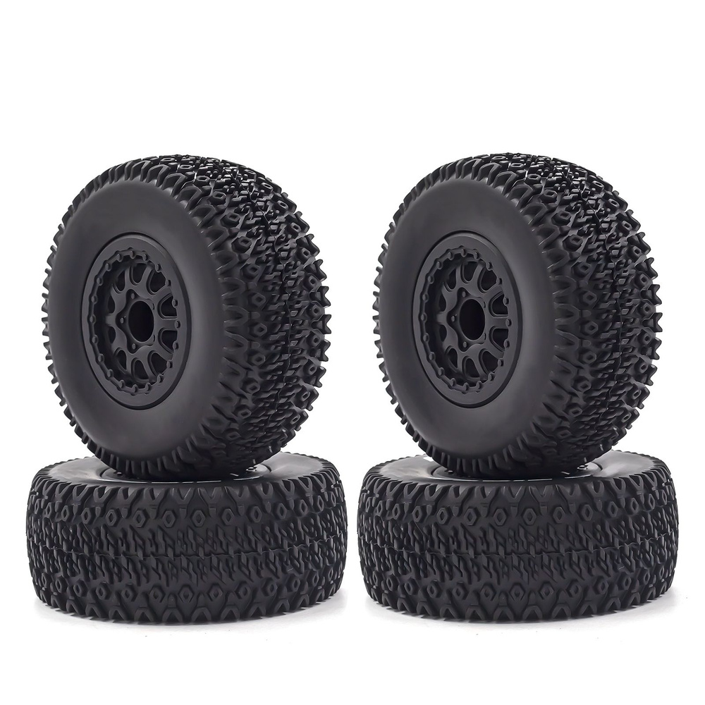 RC Crawler Rubber Tyres RC Car Tyres 4pcs 12mm Hex Замена для 1/10 Traxxas Slash #1