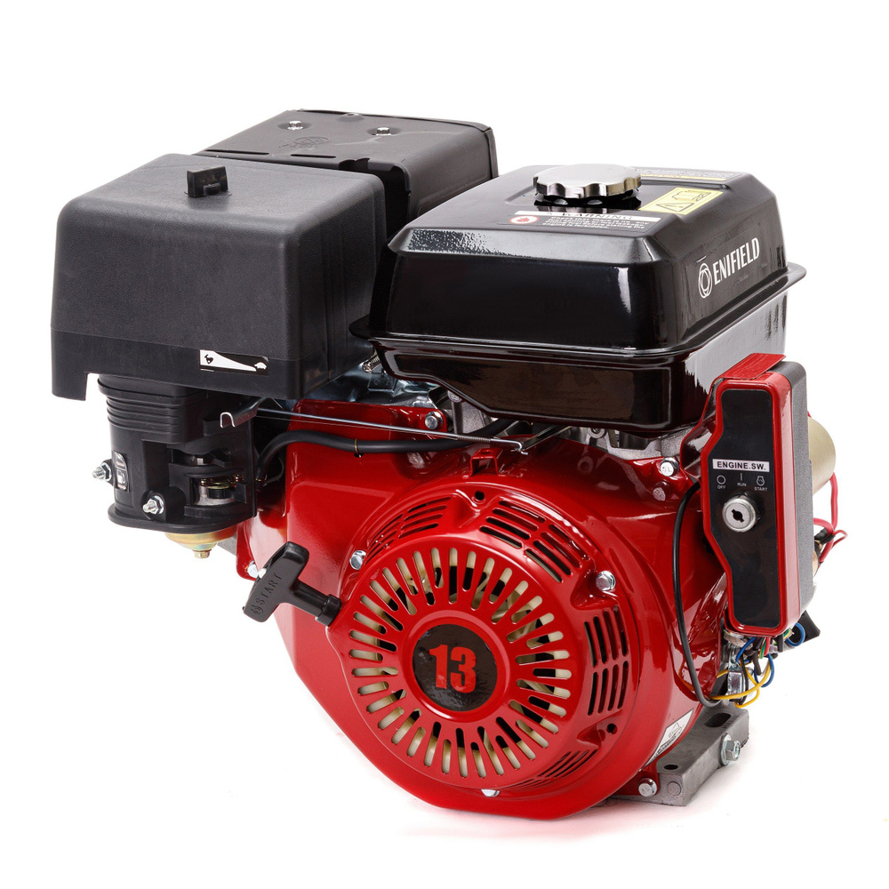 Двигатель бензиновый ENIFIELD EN DBG 1325Е (13,0 л.с. вал 25 мм с электростартером) для мотоблоков и #1