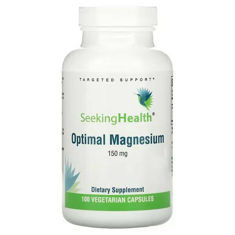 Магний пищевая добавка Seeking Health, Optimal Magnesium, 150 мг, 100 вегетарианских капсул  #1