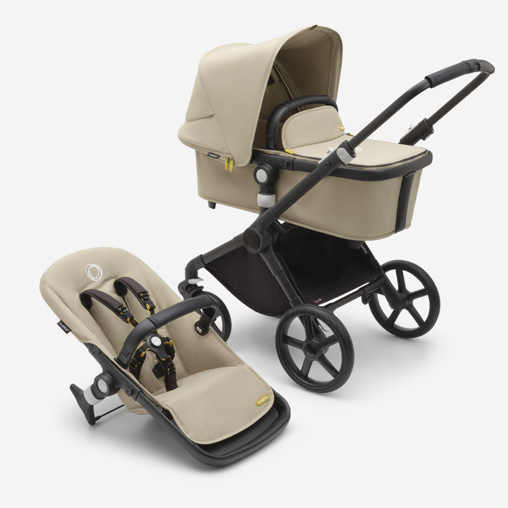 Коляска 2 в 1 Bugaboo Fox Cub (Бугабу Фокс Каб) Black/Desert-Beige #1