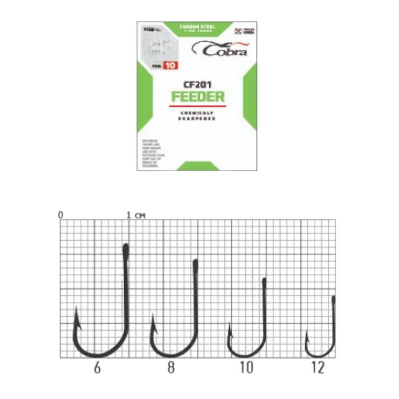 Крючки Cobra FEEDER CLASSIC сер. CF201 разм. 006 10шт #1