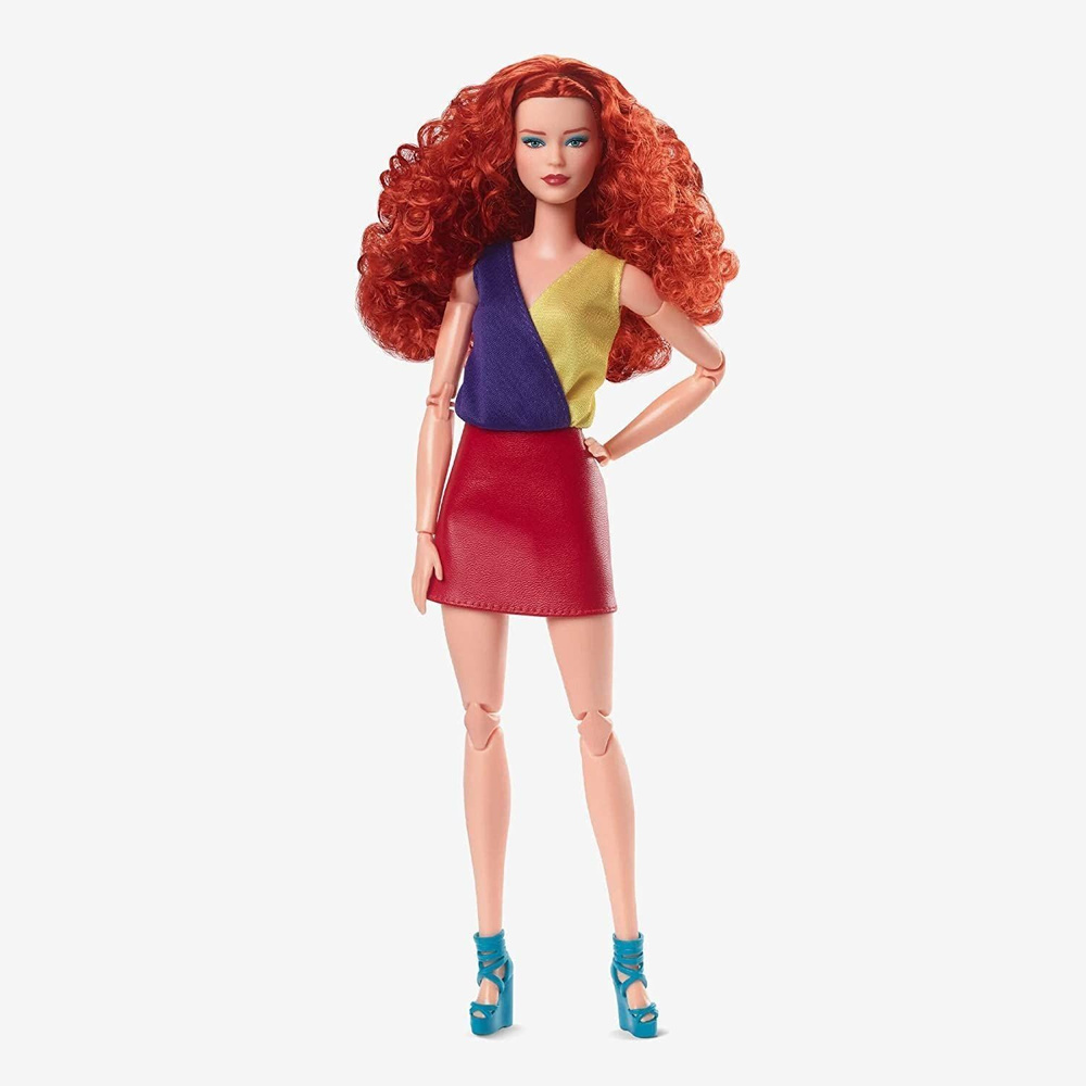 Кукла Barbie Signature HJW80 Looks Вьющиеся рыжие волосы с веснушками модель 13  #1