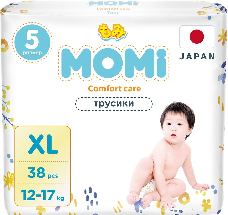 Подгузники-трусики Momi Comfort Care XL 12-17кг 38шт 1шт #1