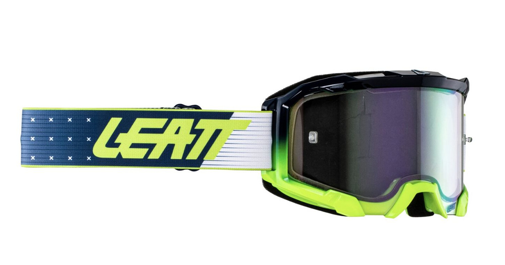 Кроссовые очки маска Leatt Velocity 4.5 Iriz Blue Purple 78% (8024070430) #1