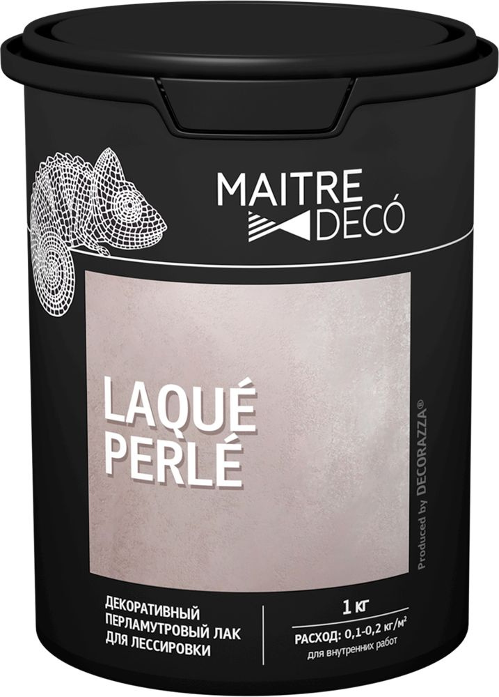 Лак декоративный перламутровый Maitre Deco Laque Perle для лессировки 1 кг  #1