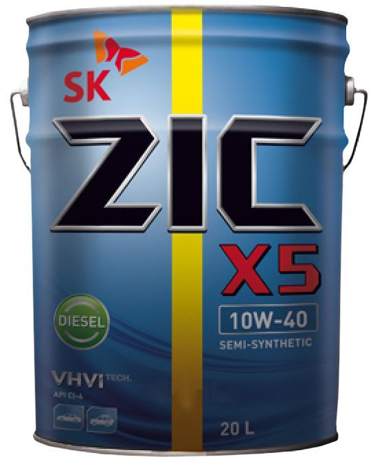 ZIC X5 DIESEL 10W-40 Масло моторное, Полусинтетическое, 20 л #1