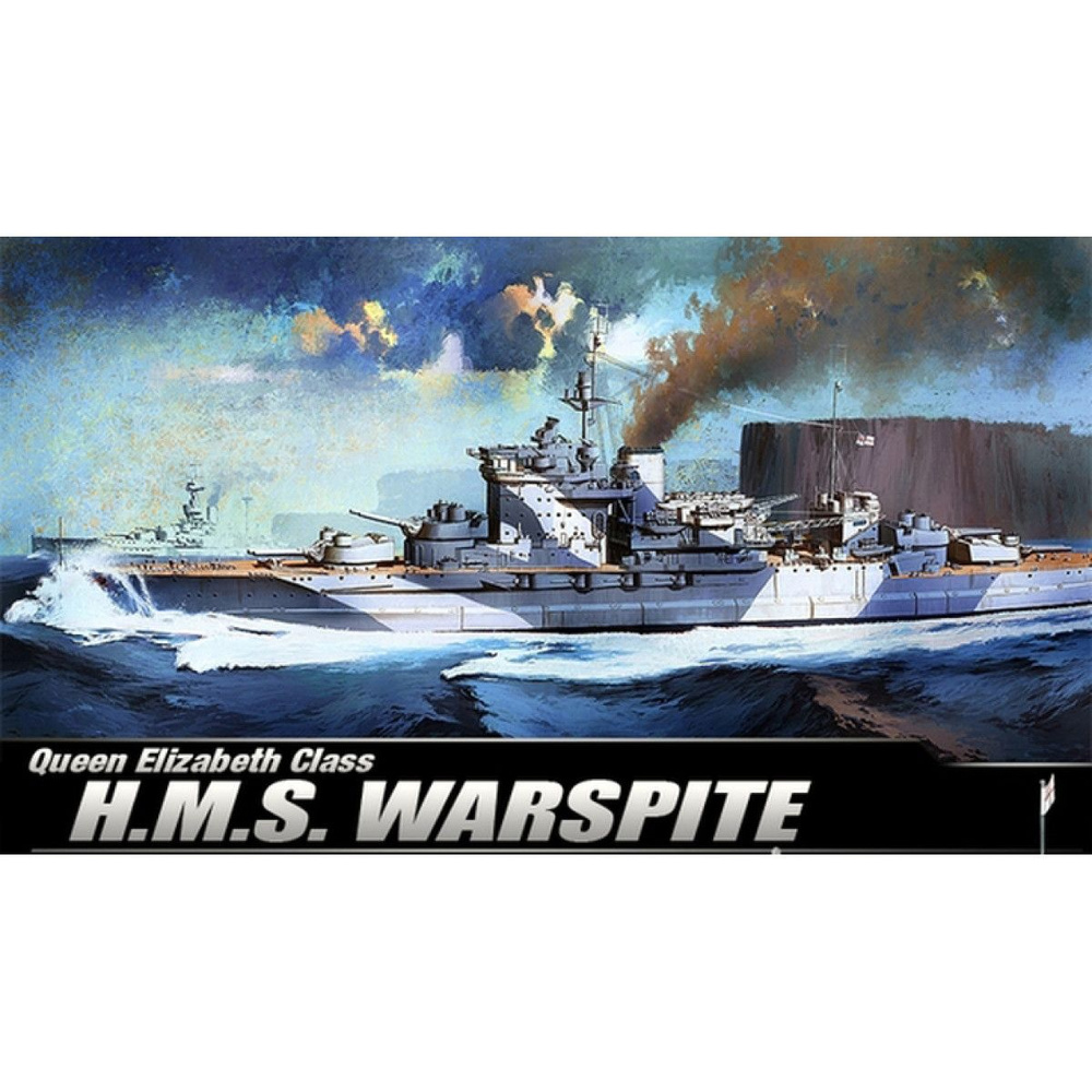 Academy сборная модель 14105 Queen Elizabeth Class H.M.S. Warspite 1:350 #1