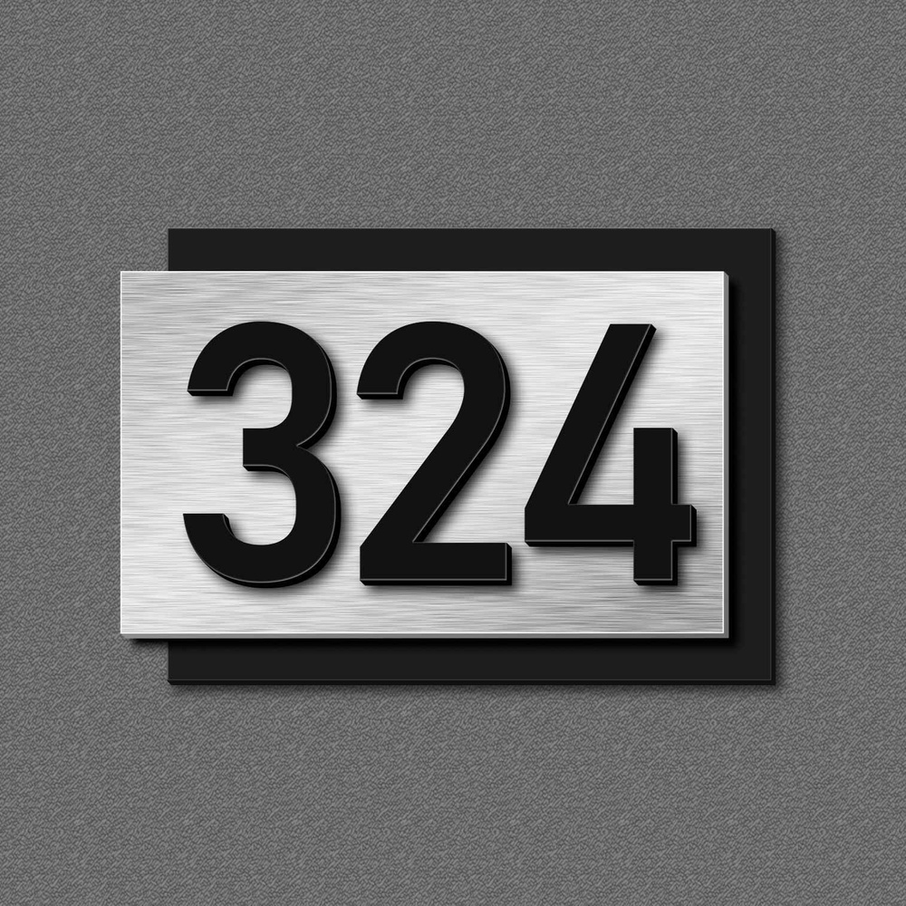Цифры на дверь, табличка с номером 324 #1