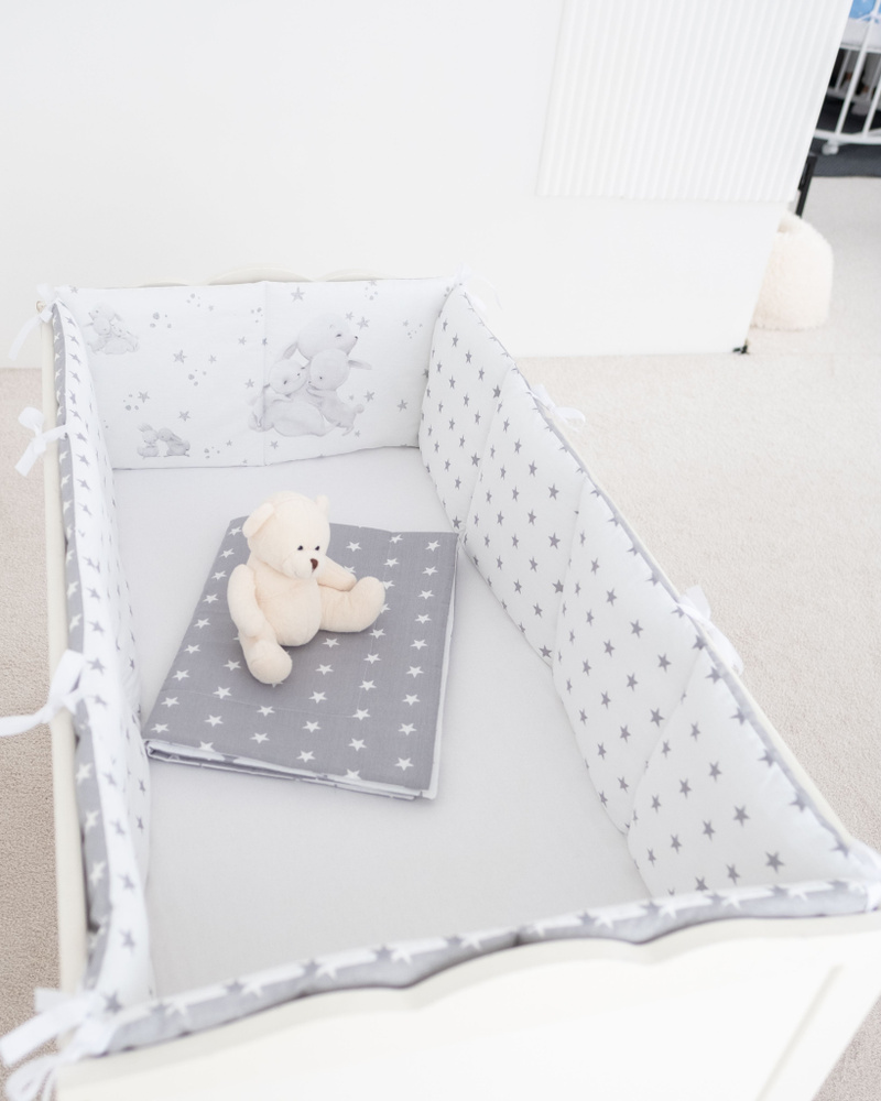 комплект в кроватку для новорожденного с одеялом и бортики  #1