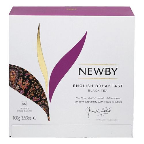 Чай черный Newby English Breakfast в пакетиках 2 г х 50 шт #1