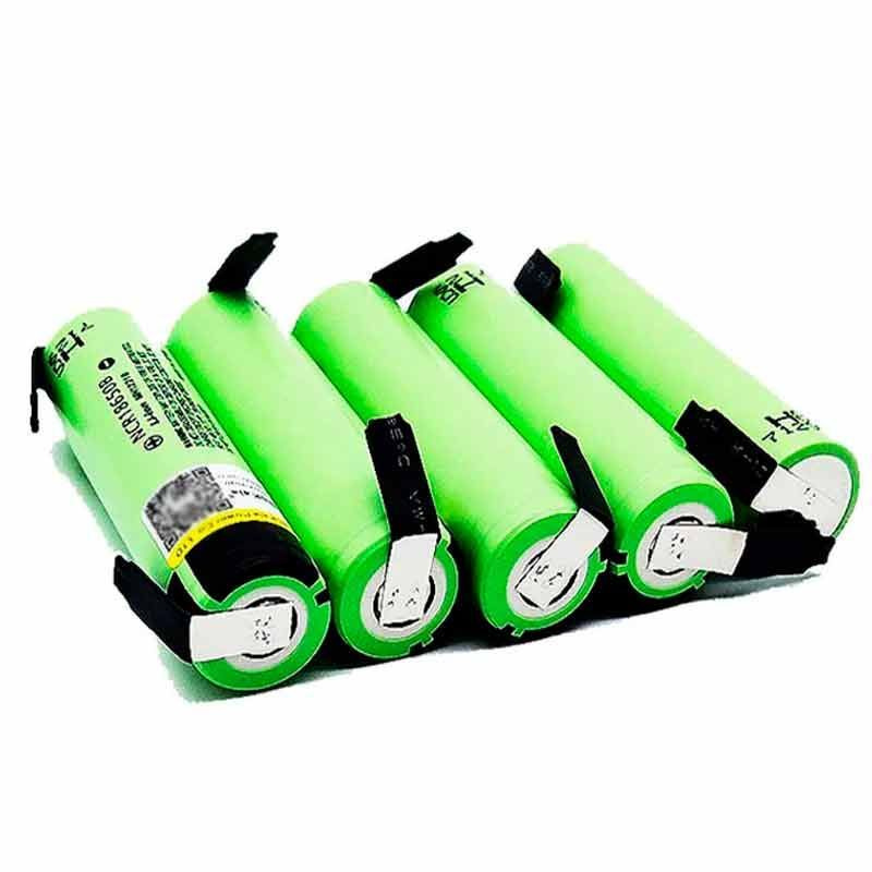 Аккумулятор 18650 с выводами Li-ion 3.7В от 3300mAh до 10А незащищенный, 5 шт  #1