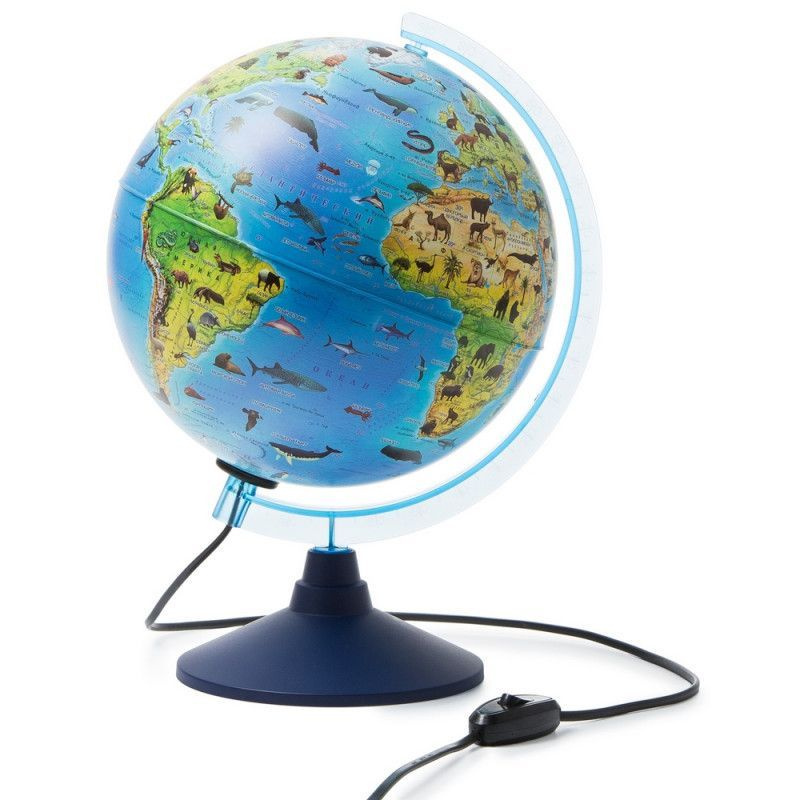 Globen Глобус интерактивный зоогеографич с подсветк. и VR очками, 250 мм.  #1