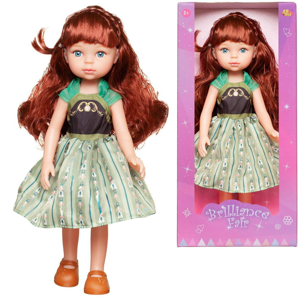 Кукла ABtoys Времена года Сказочная девочка в зеленом платье 33 см  #1