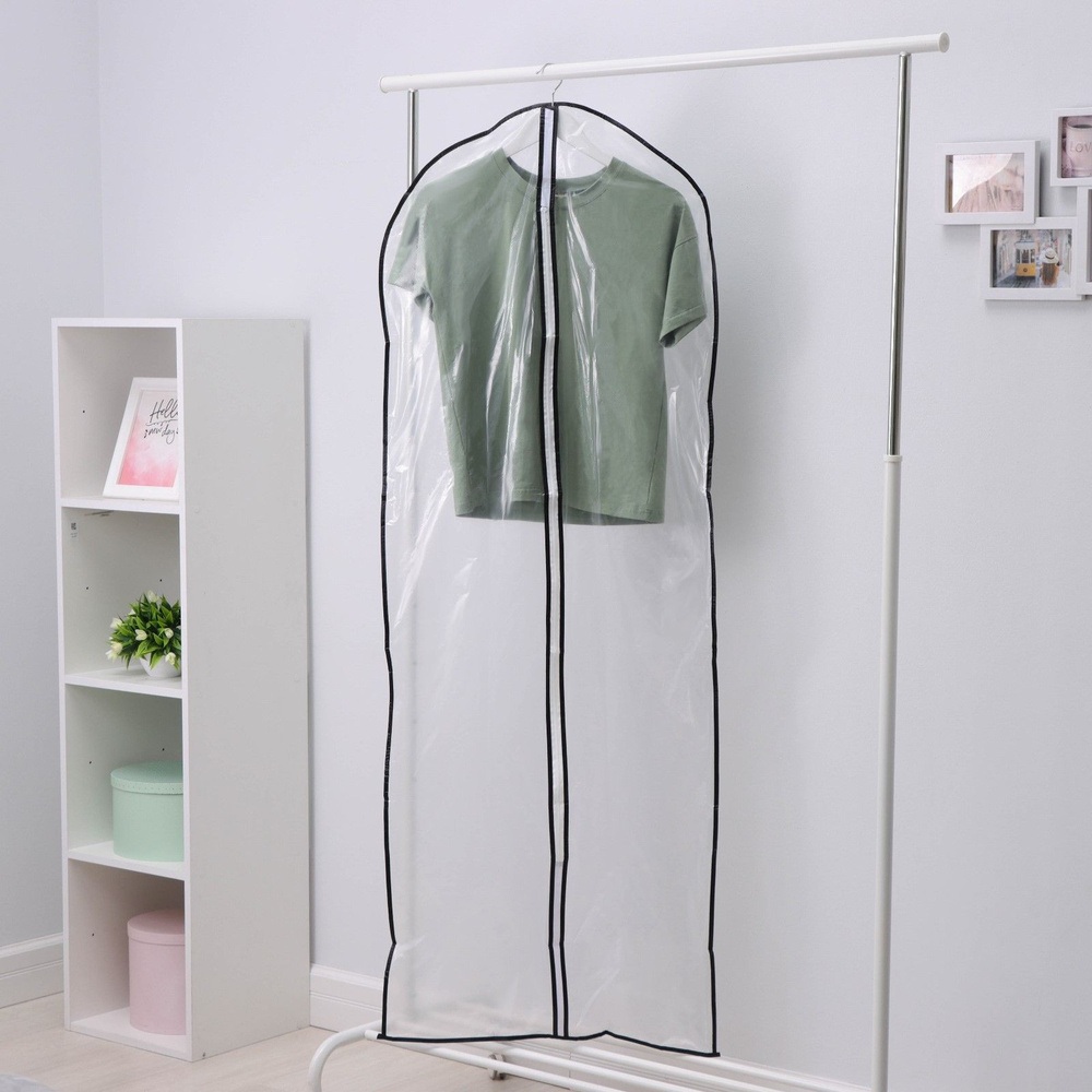 Чехол для одежды LaDom, размер 60х160 см, прозрачный #1