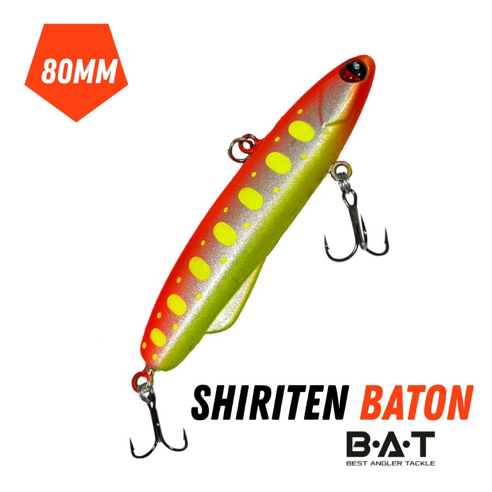 Раттлин силиконовый (ВИБ) BAT Shiriten Baton 80mm 28g цвет 986 #1