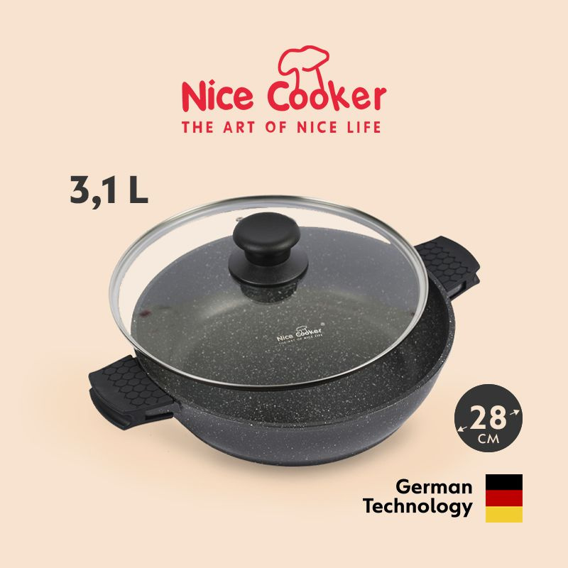 Nice Cooker Сотейник "classic", Литой алюминий, 3.1 л, 28 см #1