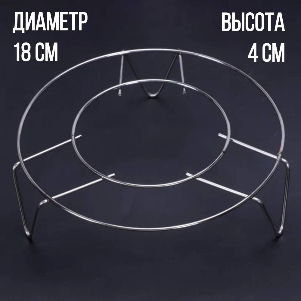 Подставка-гриль для СВЧ, под горячее, 18x18x4 см. #1