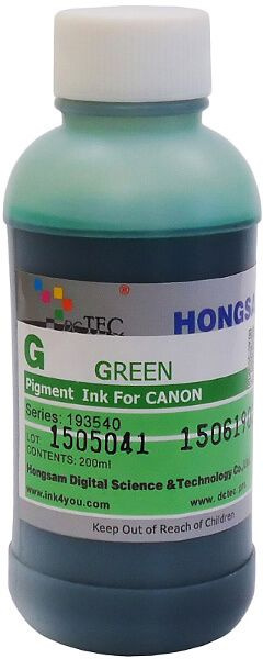 Чернила DCTec пигментные Canon Pro1000 Green (зеленый) 200 мл #1