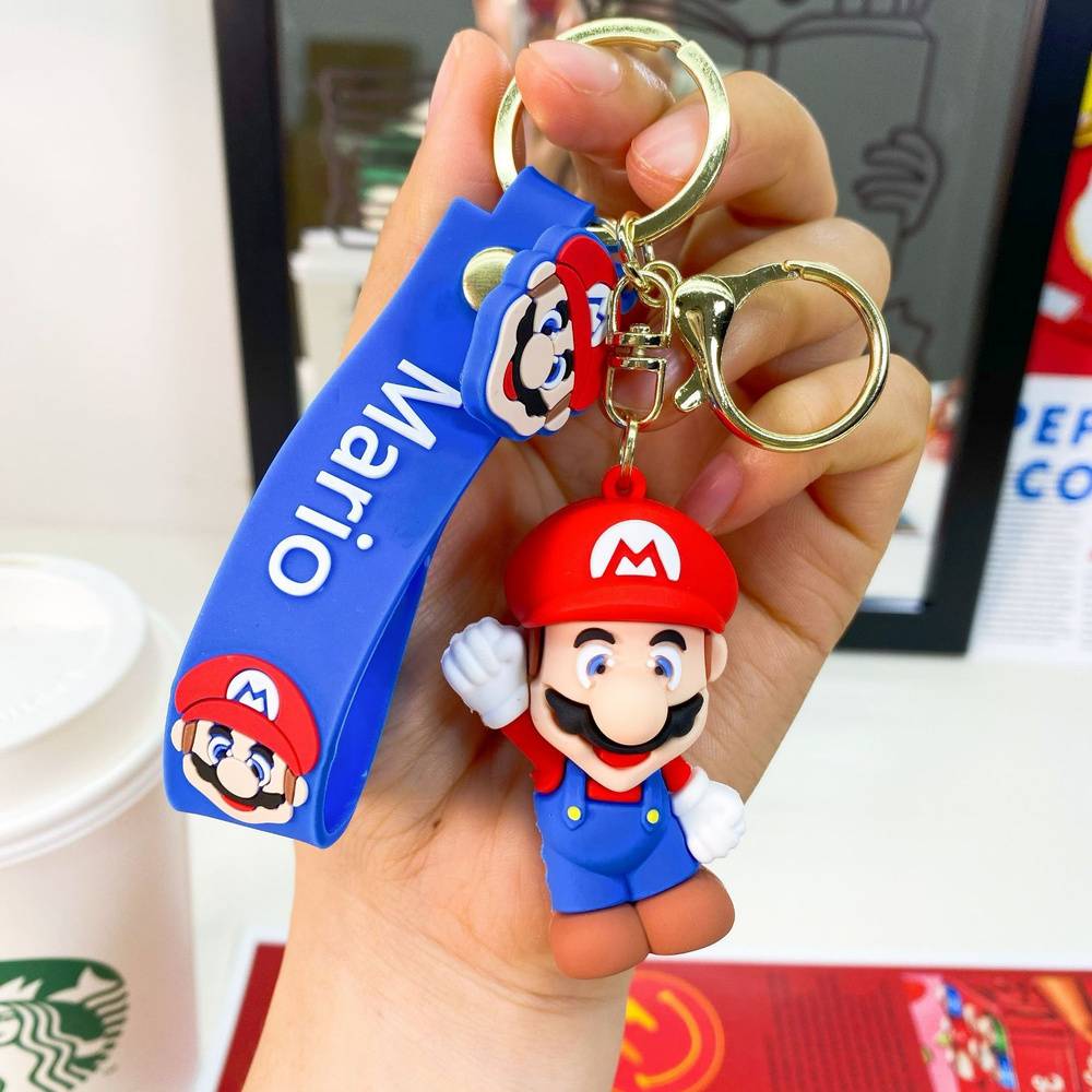 Брелок для ключей "Марио" на сумку, рюкзак, на ключи автомобиля женский, мужской, для девочки и мальчика, #1