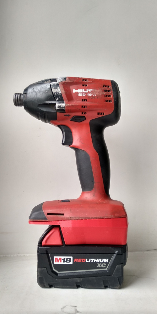 Адаптер (переходник) для аккумулятора Milwaukee M18, к инструменту Hilti 22V (1 вариант)  #1