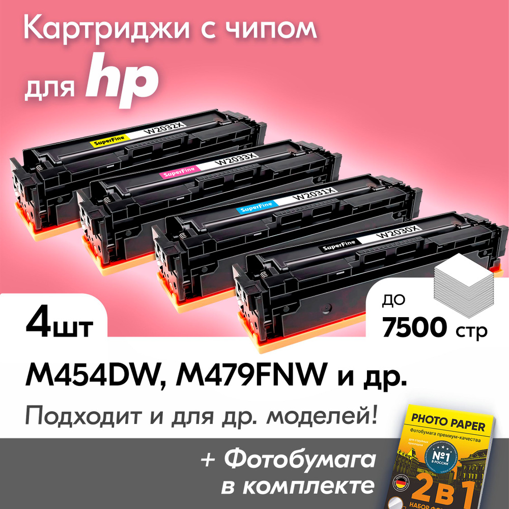 Картриджи к HP W2030X-W2033X (№415X), HP Color LaserJet Pro M454dw, M479fnw, M479fdw, M479dw и др. (комплект #1
