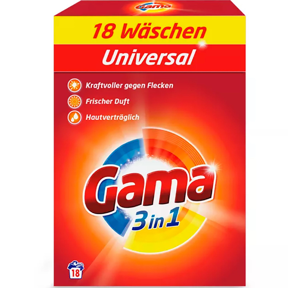 Gama Стиральный порошок UNIVERSAL, защита цвета, универсальный, для всех видов тканей, 18 стирок (1.17 #1