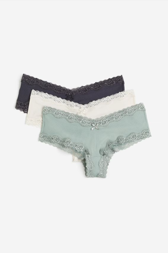 Комплект трусов хипстеры H&M Ladies Briefs, 3 шт #1