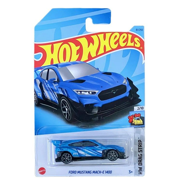 HKK02 Машинка металлическая игрушка Hot Wheels коллекционная модель Ford Mustang Mach-E 1400 синий  #1