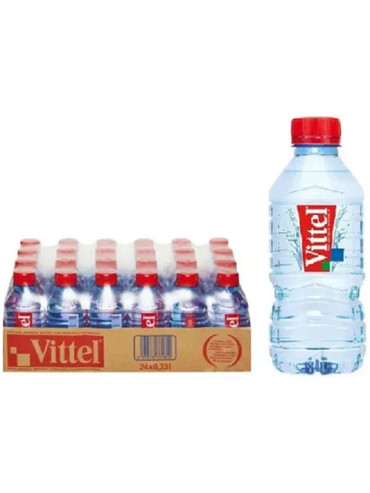 Минеральная вода Vittel (Виттель) 0,33 л х 24 шт, негазированная, пэт  #1