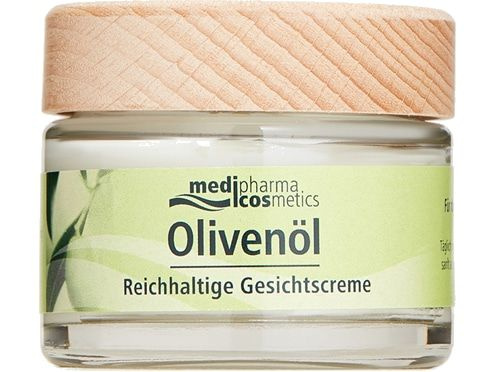 Крем для лица обогащенный Medipharma Cosmetics Oliven l Reichhaltige Gesichtscreme  #1