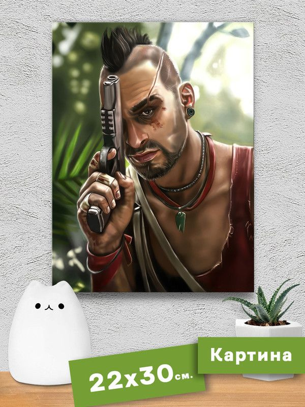 Картина интерьерная на холсте - Far Cry 3 (Фар край 3) Ваас Монтенегро  #1