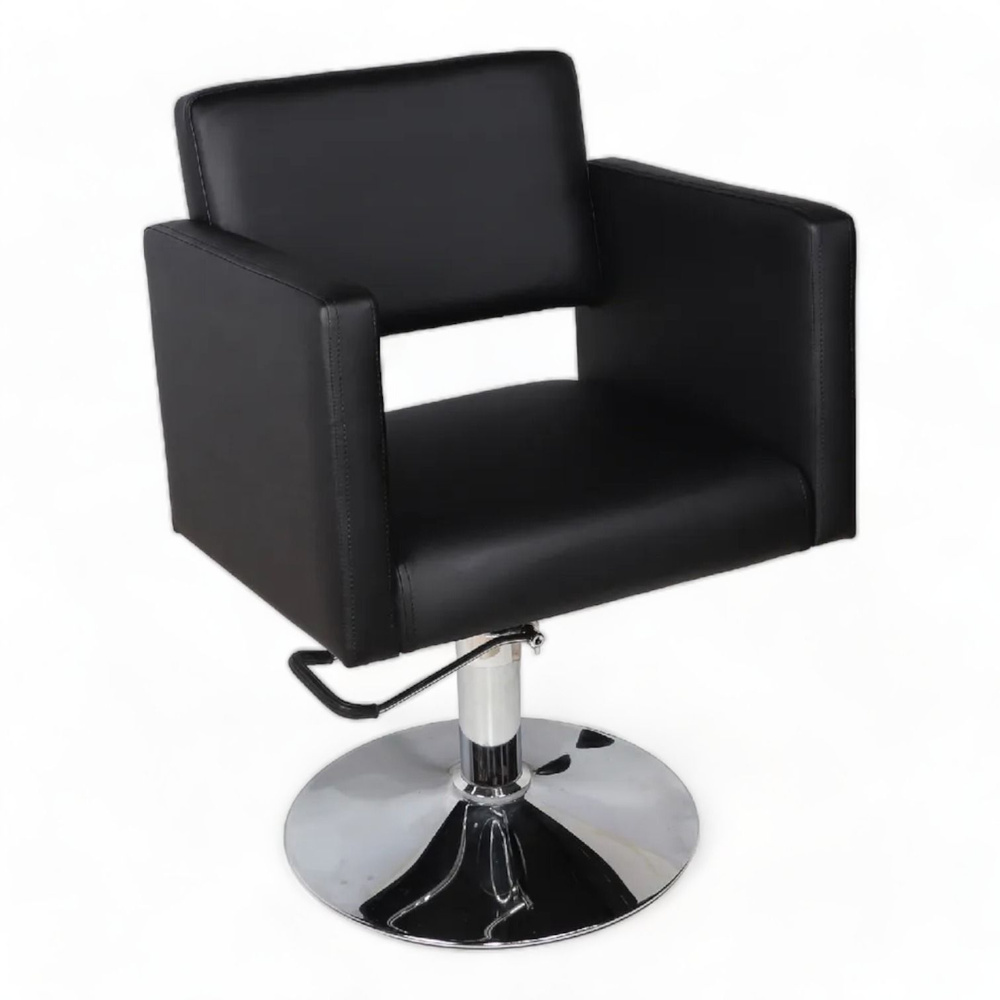 Парикмахерское кресло "Сири", Черный, Гидравлика диск #1