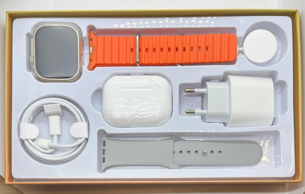 SMART WATCH Умные часы Комплект часов Smart watch ultra 9, набор 7 в 1 : X9 unique comb 49 mm, беспроводными #1