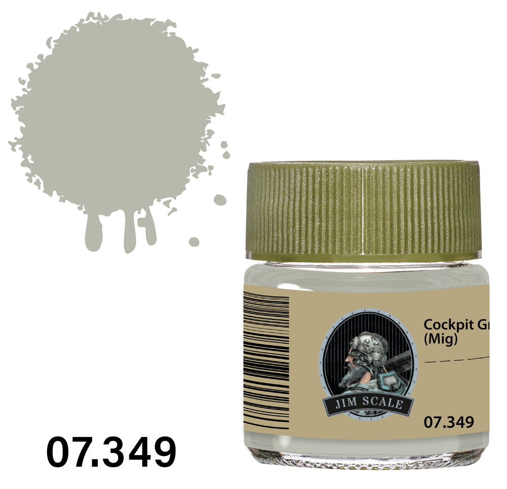 Jim Scale Краска лаковая на спиртовой основе, Сockpit Grey (Mig), 10 мл  #1